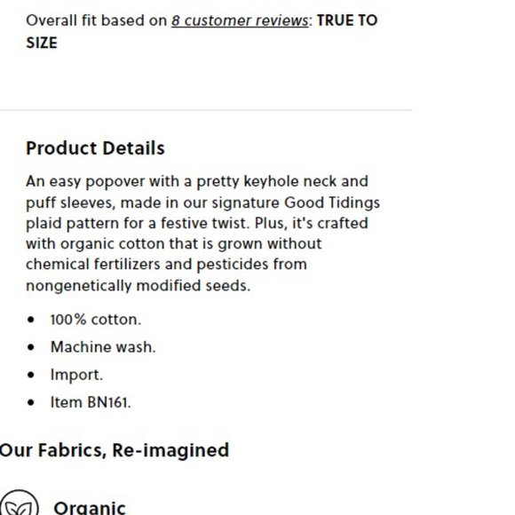 J. Crew puff sleeve poplin top in Good Tidings plaid large DEEP RUBY red long - Picture 4 of 7